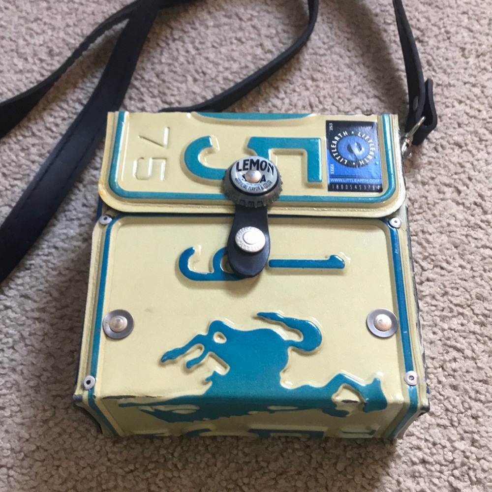 wyoming license plate purse